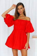 Be Your Baby Doll Dress Red