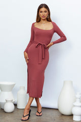 Valentine Cake Midi Dress Rose