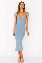 From Zero Midi Dress Ocean Blue