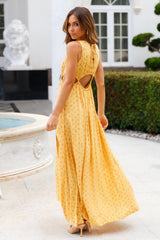 HELLO MOLLY No Other Love Maxi Dress Yellow