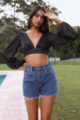 My Paradise Crop Black