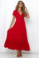 Venetian Islands Maxi Dress Wine