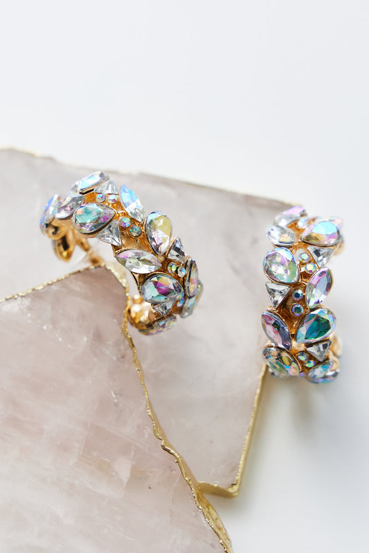 Jewelled Heart Earrings