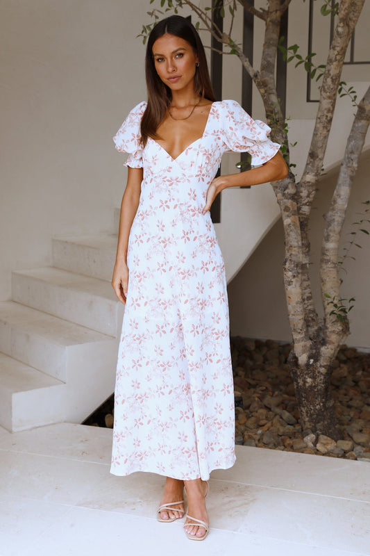 By The Coastline Maxi Dress Floral