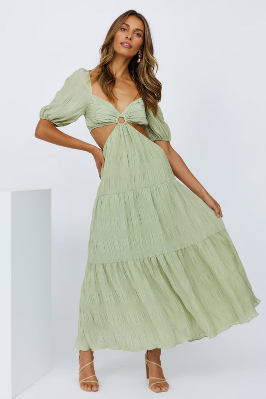 Easy Times Midi Dress Sage