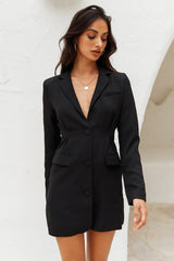 RUNAWAY Mei Blazer Dress Black