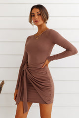 Forever In Limbo Dress Brown