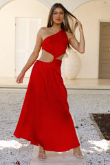 Hot Divinity Maxi Dress Red