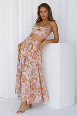 So Particular Maxi Skirt Light Pink