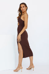 Midnight Coffee Maxi Dress Chocolate