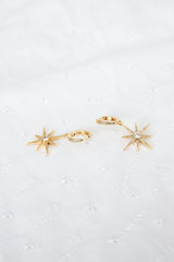 Star Light Earrings Gold