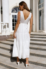 Maxed Out Maxi Dress White