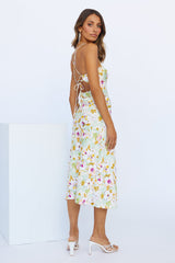 Sunlight Lover Midi Dress Light Green