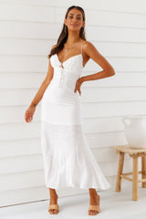 Summertime Hearts Maxi Dress White