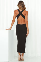 LIONESS The Clare Maxi Dress Black