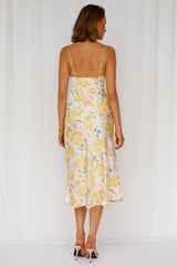 Sprinkles On Sundae Midi Dress Yellow