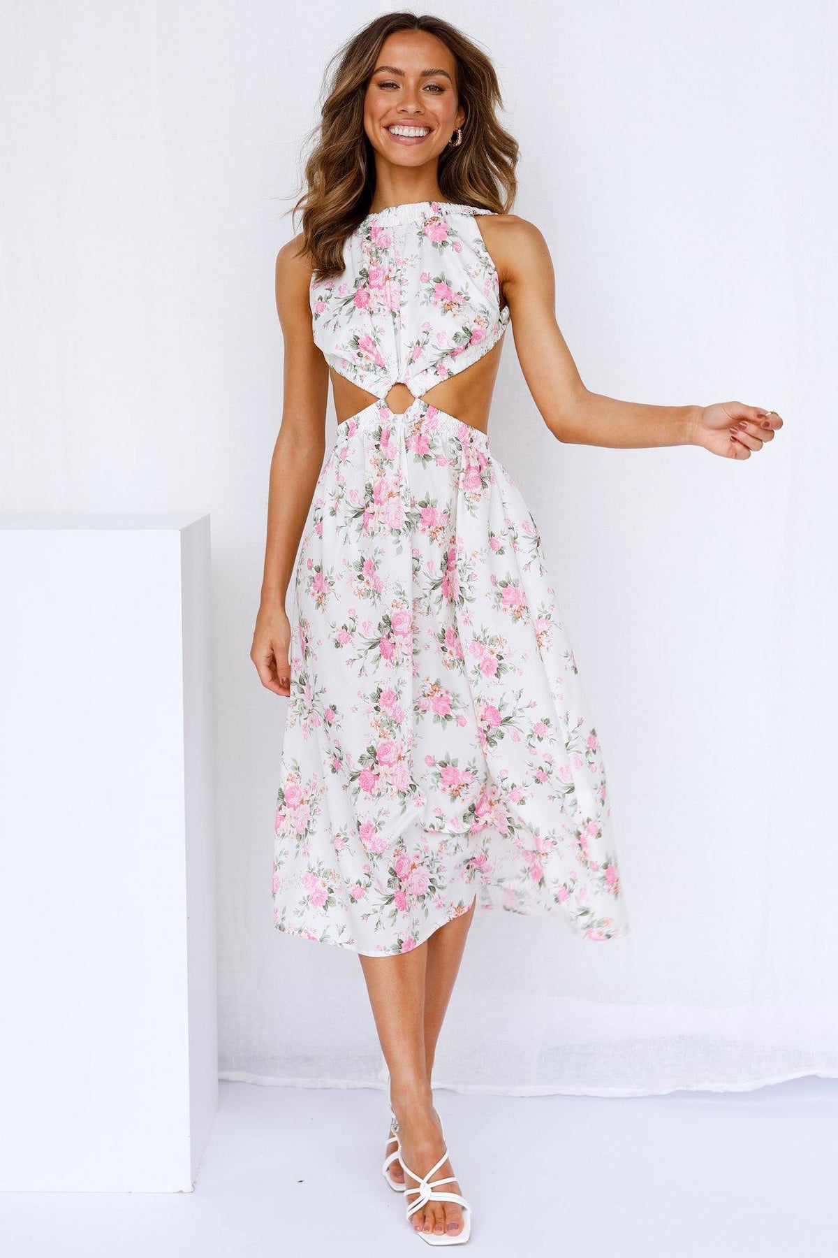 Sweet Like Summer Midi Dress Cream