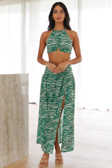 Boldest Move Maxi Skirt Green