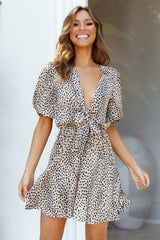 Hand On My Heart Dress Beige