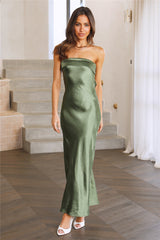 Run To The Top Maxi Dress Dark Green