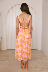 Speaking Truth Maxi Dress Orange