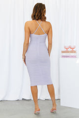 Melrose Avenue Midi Dress Purple