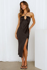 Country Club Meet Midi Dress Black