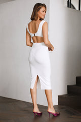 So Energetic Midi Dress White