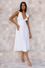 Enter My Paradise Maxi Dress White