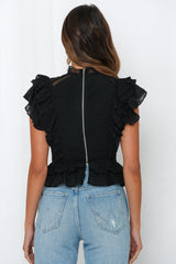 Carry Me Forward Top Black