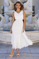 Maxed Out Maxi Dress White