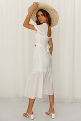 Do This My Way Midi Dress White