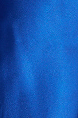 HELLO MOLLY Luxe Arrival Satin Mini Dress Cobalt Blue