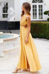 HELLO MOLLY No Other Love Maxi Dress Yellow