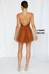 Lovely Cindy Dress Chocolate