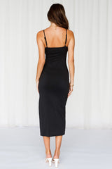 Midnight Rush Midi Dress Black