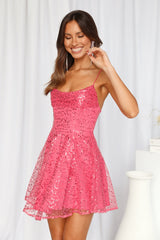 Princess Of Style Dress Pink Sequins