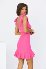 Hello Joy Dress Hot Pink