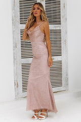 DEAR EMILIA Fame Seeker Maxi Dress Bronze