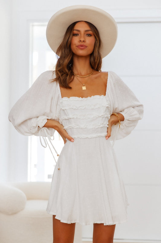 On The Horizon Dress White