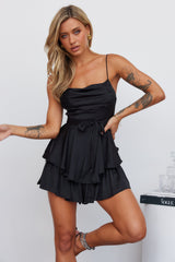 Tropical Air Romper Black