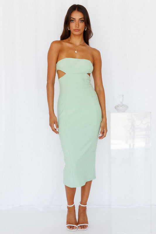 Twinkling By Midi Dress Green