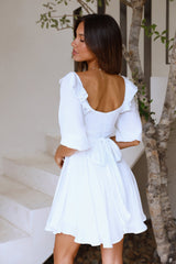 Enchanting Words Dress White