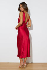 It's Showtime Midi Dress Red