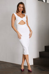 So Energetic Midi Dress White