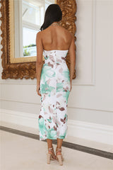 Poetic Beginnings Maxi Dress Green