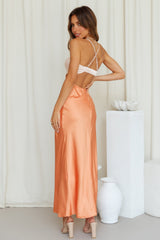 Angelic Lights Maxi Dress Orange