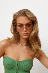 BANBE The Tyra Oversized Sunglasses Gold