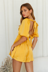 Beggin For You Romper Yellow