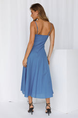 Sweet Summer Breeze Midi Dress Blue